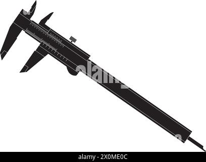manual and digital caliper icon vector simple design Stock Vector