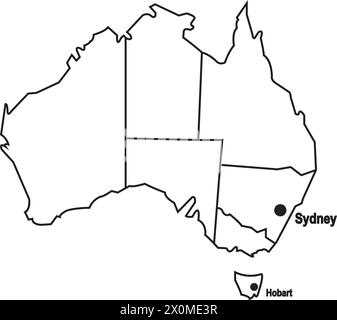 australia map icon vector illustration symbol design Stock Vector