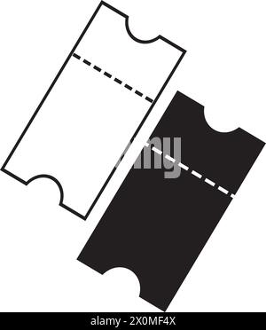 ticket icon vector illustration logo design Stock Vector