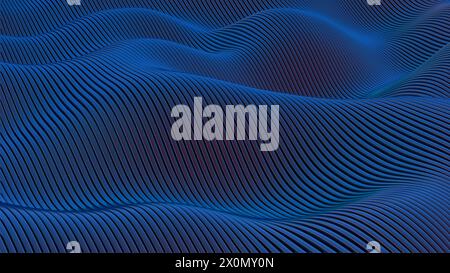Amethyst Waves: A Majestic Sea of Striped Elegance Stock Photo