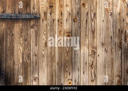 Brown wood texture background. The wooden panel has a beautiful dark pattern, hardwood door texture Stock Photo
