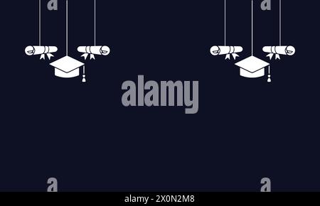 Unique Background Design Ideas for the Class of 2024 Stock Vector