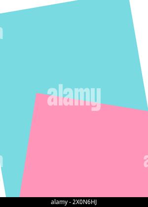 Design template paper blue pink background with empty space for text. Stock Vector