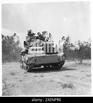 PHOTOGRAPHS TAKEN IN CYPRUS - Light tanks seen in a village on the ...