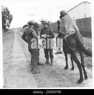 WITH THE FIRST ARMY IN TUNISIA - 25-Pounder guns mounted on Valentine ...