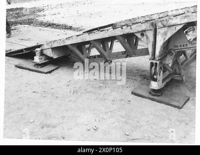 Tank Front Ramp The Warrell 50-ton tank ramp is shown with its assembly method and ...