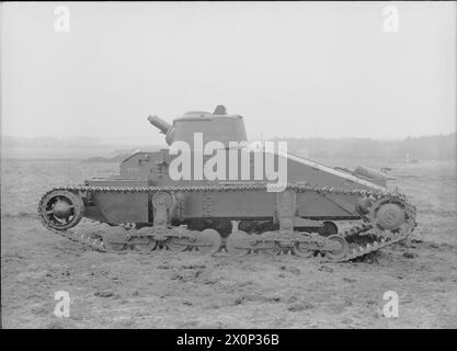 BRITISH TANKS AND ARMOURED FIGHTING VEHICLES 1939-45 - Infantry Tank Mk I Matilda (A11). A11E1 prototype British Army Stock Photo