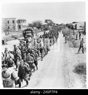 Italian Prisoners Of War -- Prisoners being marched away to an unknown ...