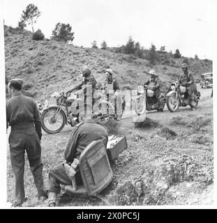 MOTORCYCLE TRIAL FOR DISPATCH RIDERS IN CYPRUS - The starter gives the ...