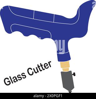 Glass cutter icon vector illustration simple design Stock Vector