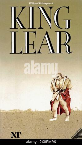 Theatre programme cover. 'King Lear' by William Shakespeare. National Theatre. Stock Photo