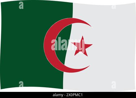 Algeria country flag vector illustration symbol design Stock Vector