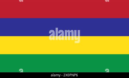 Mauritius flag icon vector illustration design Stock Vector