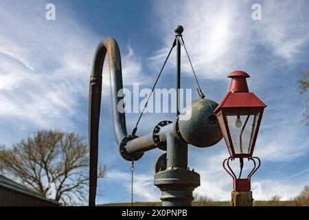 Railway water pump. Kirkby Stephen East, Stainmore Railway. Stock Photo