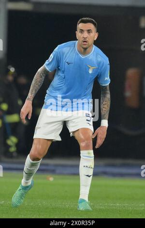 Rome, Italy. 12th Apr, 2024. MatÃ-as Vecino of SS Lazio look during the Serie A match between SS Lazio vs US Salernitana 1919 at Olimpic Stadium on April 12, 2024 in Rome, italy Final score 4-1 (Credit Image: © Agostino Gemito/Pacific Press via ZUMA Press Wire) EDITORIAL USAGE ONLY! Not for Commercial USAGE! Stock Photo