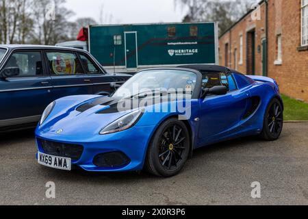 2019 Lotus Elise Sport 220, on display at the Motorsport assembly held at the Bicester Heritage Centre on the 31st March 2024. Stock Photo