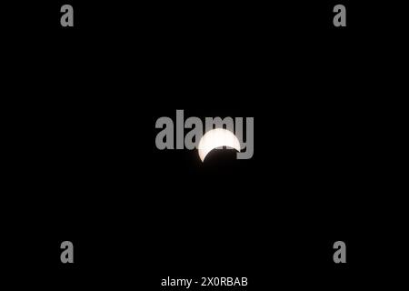 2024-04-08 - Total Solar Eclipse in Lancaster, Ontario, Canada Stock Photo