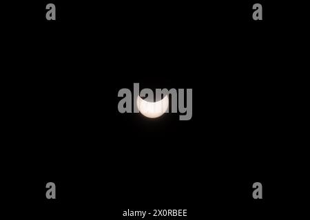 2024-04-08 - Total Solar Eclipse in Lancaster, Ontario, Canada Stock Photo