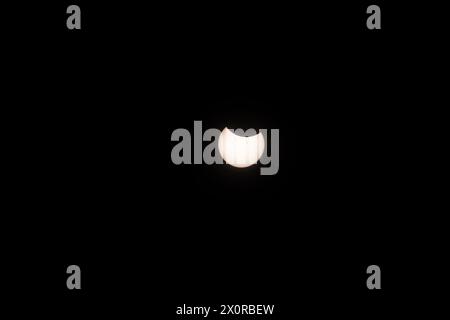 2024-04-08 - Total Solar Eclipse in Lancaster, Ontario, Canada Stock Photo