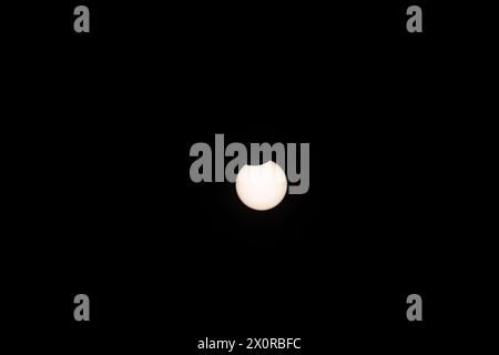 2024-04-08 - Total Solar Eclipse in Lancaster, Ontario, Canada Stock Photo