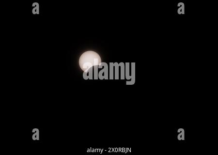2024-04-08 - Total Solar Eclipse in Lancaster, Ontario, Canada Stock Photo