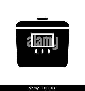 Multicooker glyph vector icon isolated Stock Vector