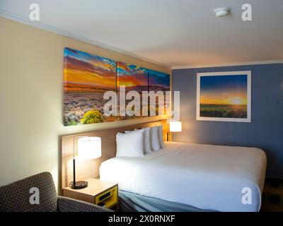 Stanadard 3-star hotel room in the USA Stock Photo