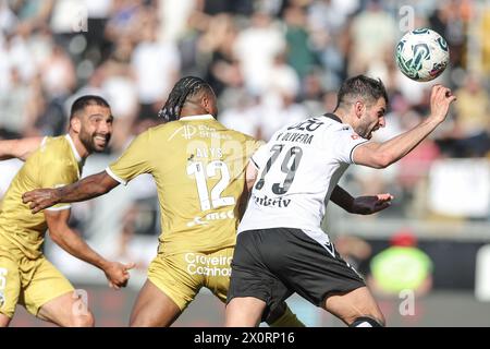 Guimarães, 04/13/2024 - Vitória Sport Clube hosted Sporting Clube Farense this afternoon at the D. Afonso Henriques Stadium in a game counting for the 29th round of the I League 2023/2024. Nélson Oliveira (Miguel Pereira/Global Imagens) Credit: Atlantico Press/Alamy Live News Stock Photo