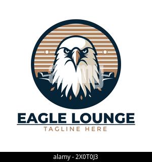 Eagle logo vector icon design for business, company logo or brand logotype with eagle bird Stock Vector