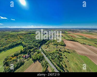 Matzen-Raggendorf Bezirk Gänserndorf Matzner Wald Luftbild Stock Photo