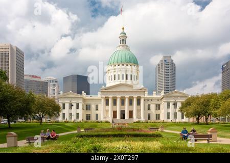 St. Louis, Missouri, USA.  Old Courthouse, site of Dred Scott Slavery Trial. Stock Photo