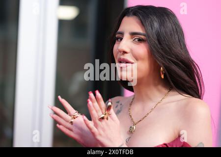 Naiara attend the performs of Isabel Pantoja on stage at Wizink Center on April 13, 2024 in Madrid, Spain. Stock Photo
