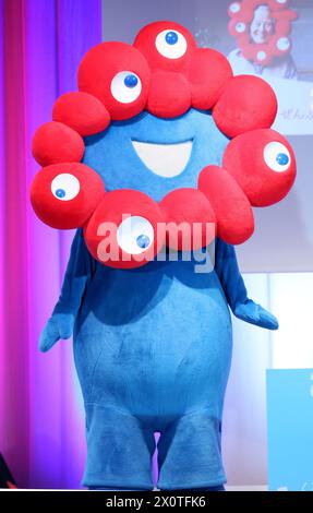 The official Myaku-Myaku mascot for the Osaka Expo in Japan in April ...
