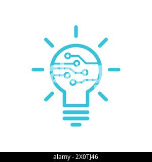 Technology innovation icon. Isolated on white background. Stock Vector