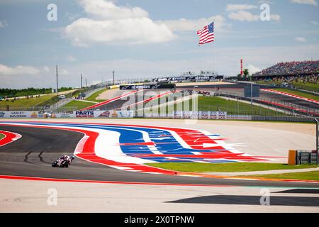 13th April 2024; Circuit Of The Americas, Austin, Texas, USA; 2024 MotoGP Red Bull Grand Prix of The Americas Qualifying Day; Number 25 Trackhouse Racing rider Raul Fernandez during the sprint race Stock Photo