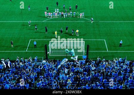 Charlotte, NC, USA. 13th Apr, 2024. Charlotte FC fans celebrate before ...