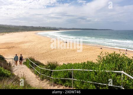 Short Point Beach from Recreation Reserve, Merimbula, New South Wales, Australia Stock Photo