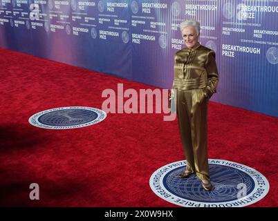 Los Angeles, USA. 13th Apr, 2024. Glenn Close arrives at the 10th Annual Breakthrough Prize Ceremony held at the Academy Museum of Motion Picture in Los Angeles, CA on Saturday, ?April 13, 2024. (Photo By Sthanlee B. Mirador/Sipa USA) Credit: Sipa USA/Alamy Live News Stock Photo