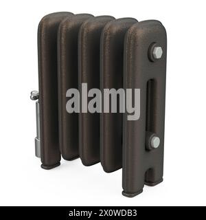 Cast Iron Radiator Isolated Stock Photo - Alamy