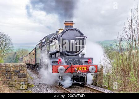 GWR 'Castle' class No.4079 'Pendennis Castle' 4-6-0 steam locomotive built for the Great Western Railway in (1924) Stock Photo