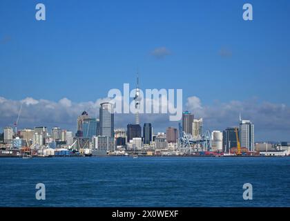 Auckland City Waterfront - New Zealand Stock Photo