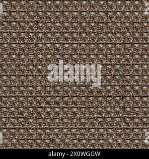 Precise tissue background in expensive brown tone. Seamless square texture. Stock Photo