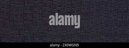 Stylish designer veneer background in strict black color. Wooden pattern, texture. Stock Photo
