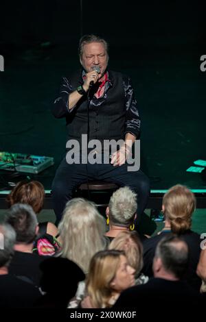 Budapest, Hungary. 13th Apr, 2024. Istvan Voros is performing at a live concert at MOMKult in Budapest, Hungary, on April 13, 2024. (Photo by Robert Szaniszlo/NurPhoto) Credit: NurPhoto SRL/Alamy Live News Stock Photo