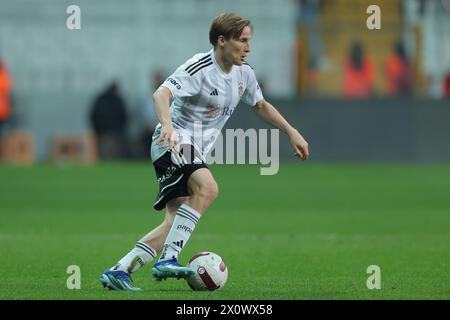 Istanbul, Turkey, April 13th 2024: Ernest Muci (23 Besiktas) during the ...