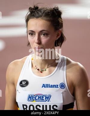 Rani Rosius of Belgium competing in the 100m semi-finals at the World ...