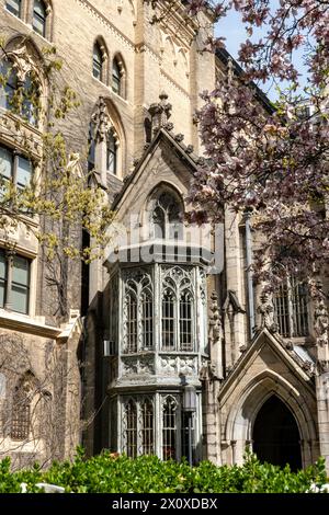 Grace Church is a Gothic landmark located on Broadway in Greenwich Village, 2024, New York City, USA Stock Photo