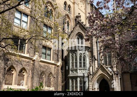 Grace Church is a Gothic landmark located on Broadway in Greenwich Village, 2024, New York City, USA Stock Photo