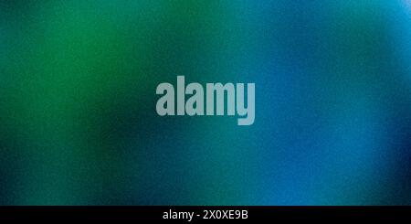 Dark background, Green-blue spots in pastel colors, rough texture, grainy noise. Stock Photo