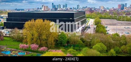 CO-OP Live Arena Manchester photographed from Phillips Park. Stock Photo